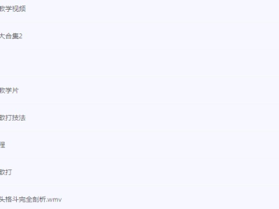 《中国武术教程》[视频+PDF][咏春/泰拳/擒拿格斗/自由搏击/截拳道][20.5GB]